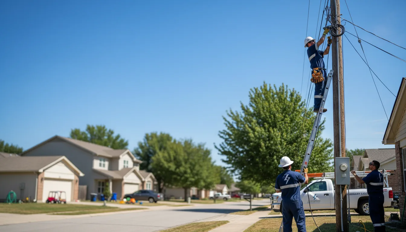 Residential electrician providing installation services in Causey, NM